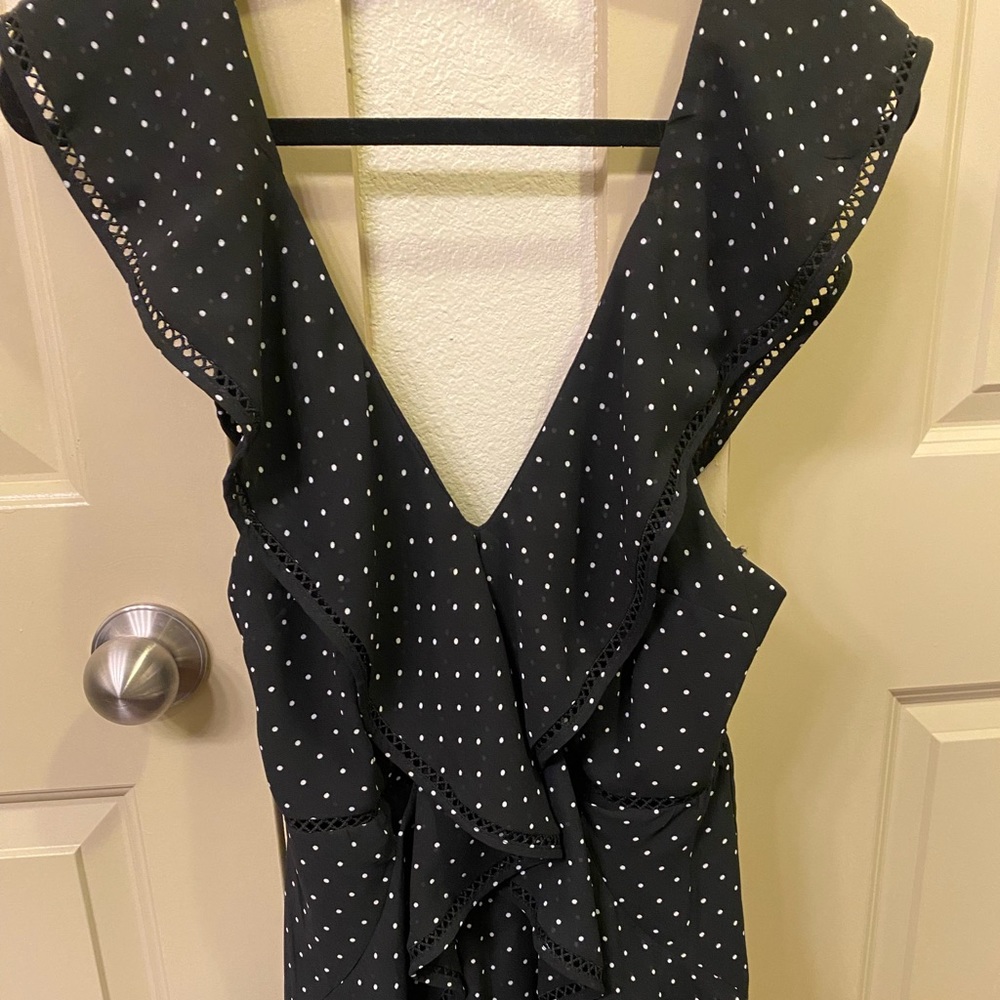 LUSH ruffle romper size small.
